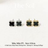  Bông Tai Titan Black Lou 0.9cm - Mẫu 175 