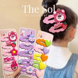  Set Kẹp Tóc Gấu Nâu Size Lớn 7cm 