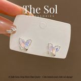  Bông Tai Hàn Quốc Hologram Butterfly 