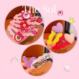  Set Kẹp Tóc Thỏ Tím Size Lớn 7cm 