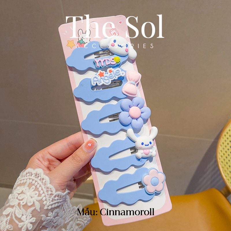  Set Kẹp Tóc Cinnamoroll Size Lớn 7cm 