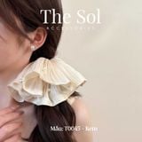 Cột Tóc Scrunchies Lace Pearl 
