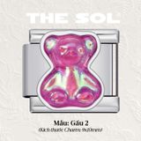  Charm Titan Italian Bracelet - Hologram Bear 