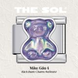  Charm Titan Italian Bracelet - Hologram Bear 