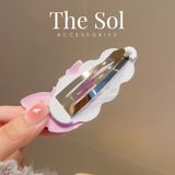  Set Kẹp Tóc Thỏ Tím Size Lớn 7cm 