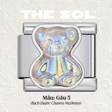  Charm Titan Italian Bracelet - Hologram Bear 