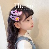  Set Kẹp Tóc Thỏ Tím Size Lớn 7cm 