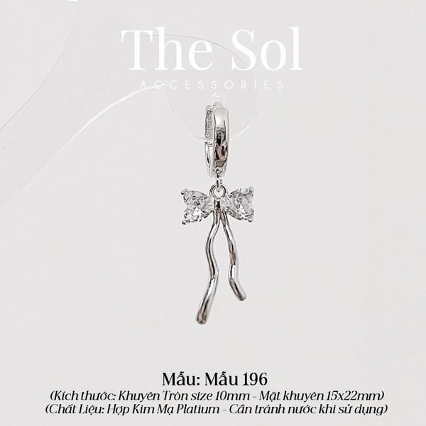  Khuyên Tai Hợp Kim The Bow - Mẫu 196 