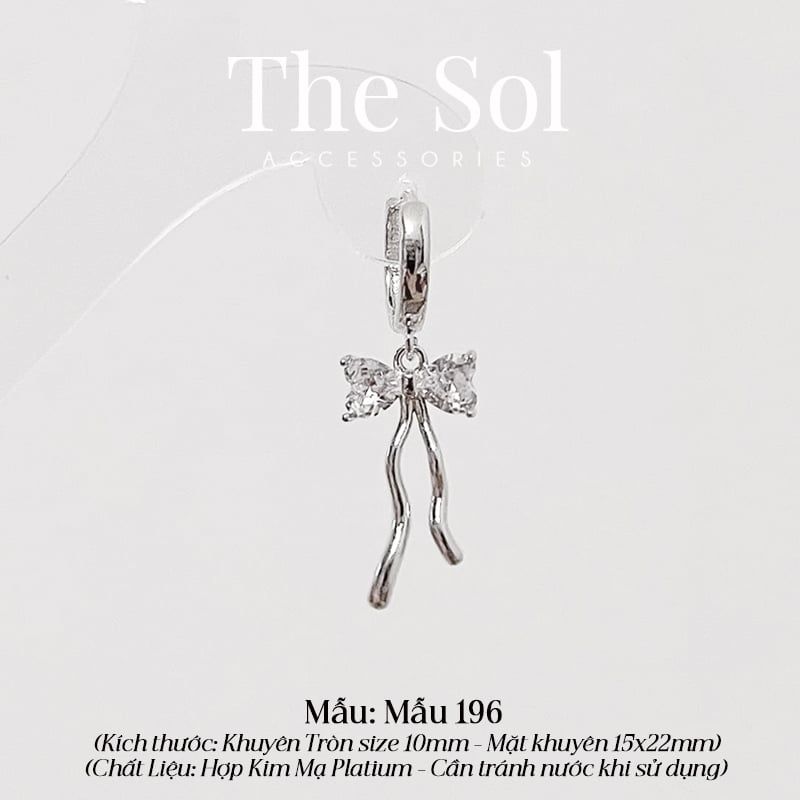  Khuyên Tai Hợp Kim The Bow - Mẫu 196 