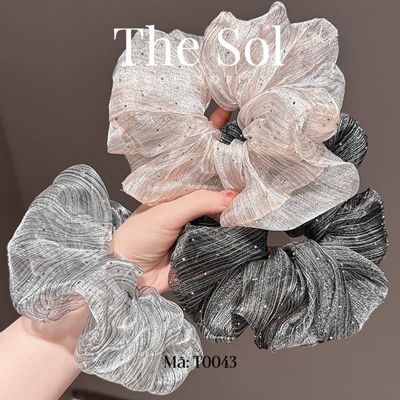  Cột Tóc Scrunchies Bling 