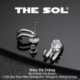  Khuyên Tai Titan Unisex The Claw 2 In 1 - Đá Tròn 