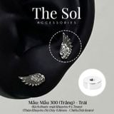  Khuyên Tai Thép Xi Mạ The Wing - Mẫu 300 