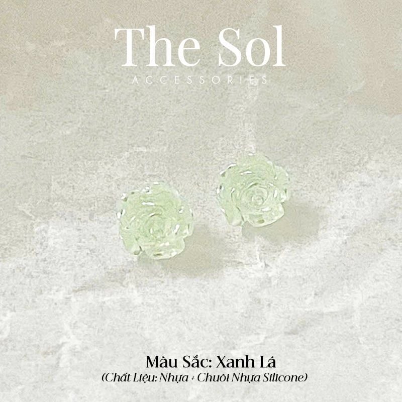  Bông Tai Nhựa Mini Rose 