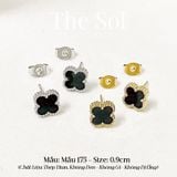  Bông Tai Titan Black Lou 0.9cm - Mẫu 175 