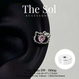  Khuyên Tai Thép Xi Mạ Hello Kitty - Mẫu 199 