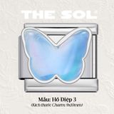  Charm Titan Italian Bracelet - Hologram Butterfly 