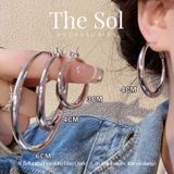  Bông Tai Hàn Quốc Heavy Hoops 