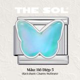  Charm Titan Italian Bracelet - Hologram Butterfly 