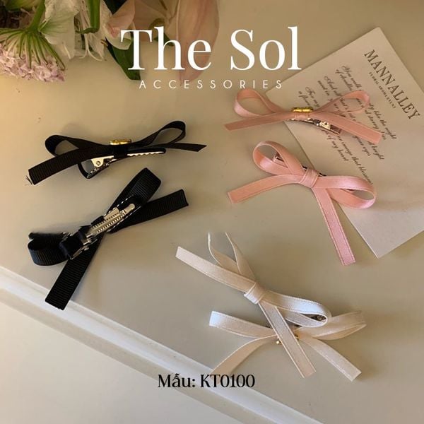  Set 2 Kẹp Tóc Hàn Quốc The Bow 