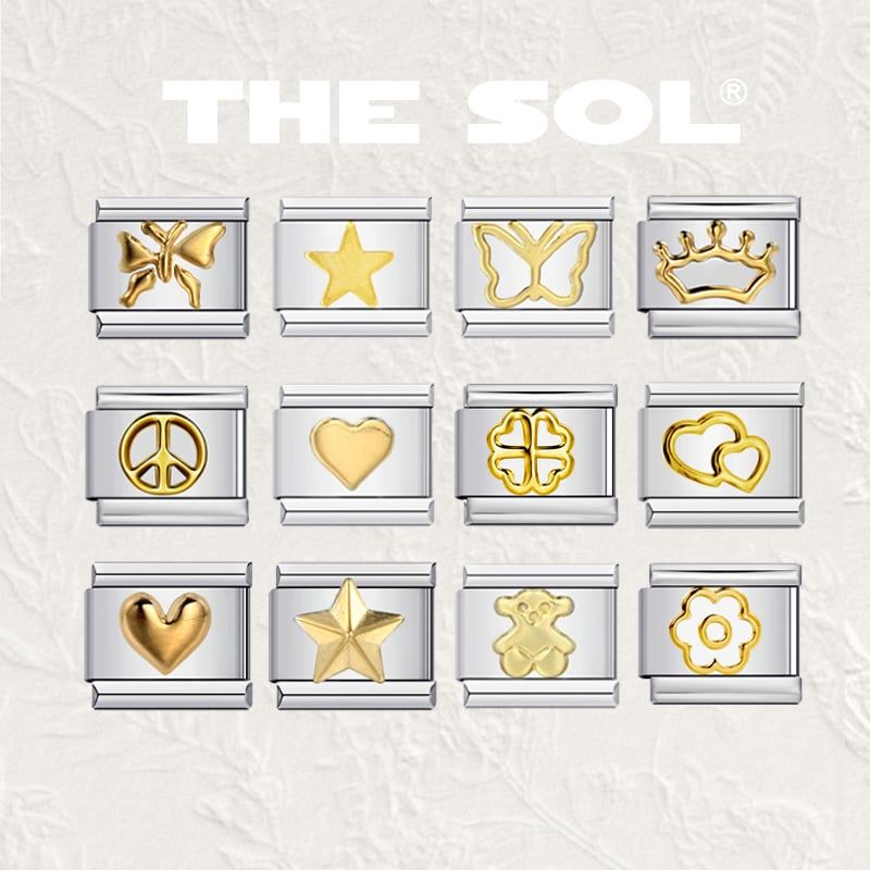  Charm Titan Italian Bracelet - Basic Charm 