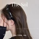  Cài Tóc Da Bóng Mini Bow 