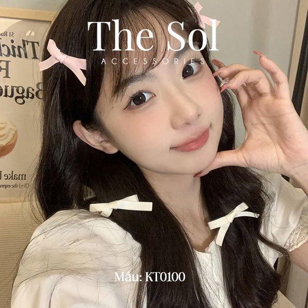  Set 2 Kẹp Tóc Hàn Quốc The Bow 