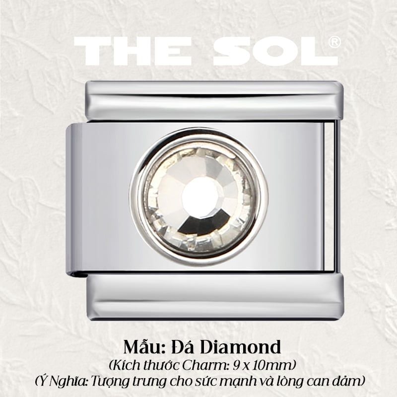  Charm Titan Italian Bracelet - Gems Charm 