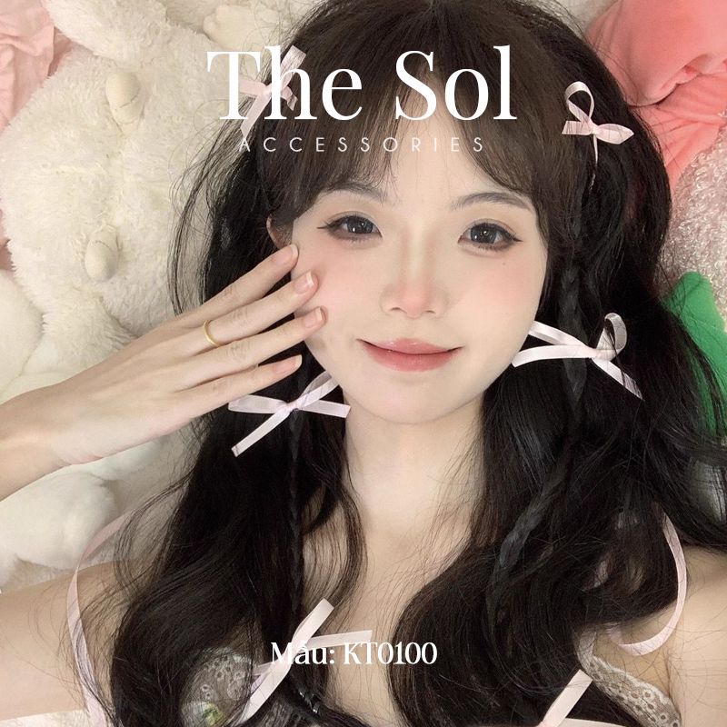  Set 2 Kẹp Tóc Hàn Quốc The Bow 