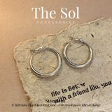  Bông Tai Hàn Quốc Heavy Hoops 