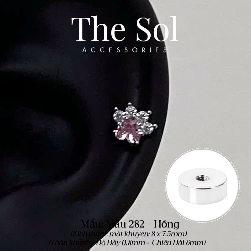  Khuyên Tai Thép Xi Mạ Cat's Feet - Mẫu 282 