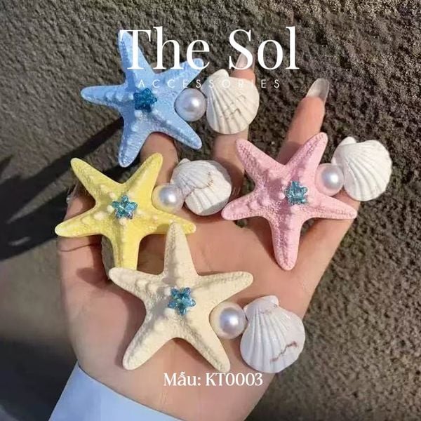  Kẹp Tóc Sao Biển & Sò Biển 