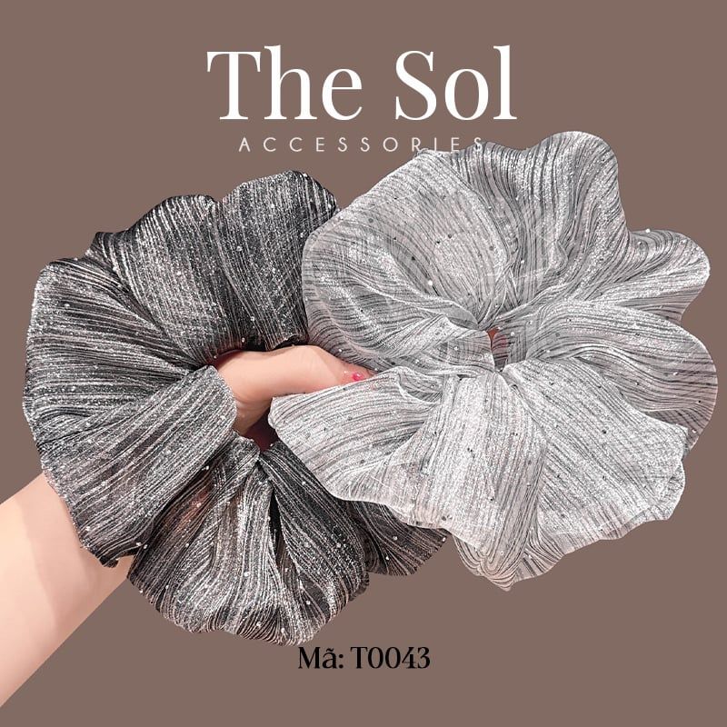  Cột Tóc Scrunchies Bling 