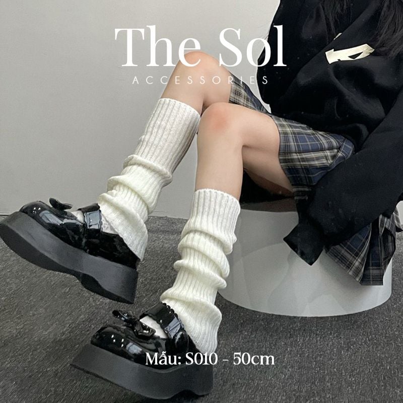  Tất Hàn Quốc Nhún Ống Chân 