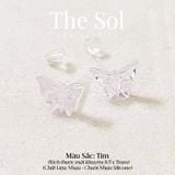  Bông Tai Nhựa Hologram Butterfly 