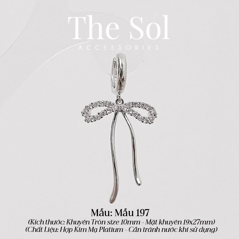  Khuyên Tai Hợp Kim The Bow - Mẫu 197 