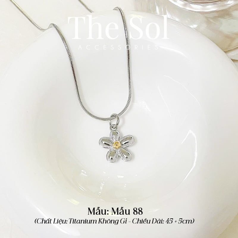  Dây Chuyền Titan Golden Blossom 