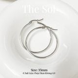  Bông Tai Titan Basic Hoops 