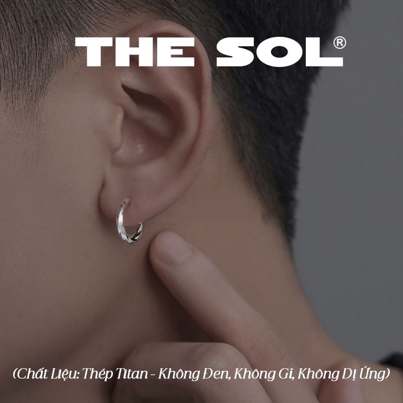  Khuyên Tai Titan Unisex Curve Hoops - Dạng Kẹp 