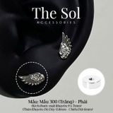  Khuyên Tai Thép Xi Mạ The Wing - Mẫu 300 