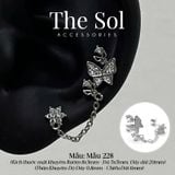  Khuyên Tai Thép Xi Mạ The Butterfly - Mẫu 228 