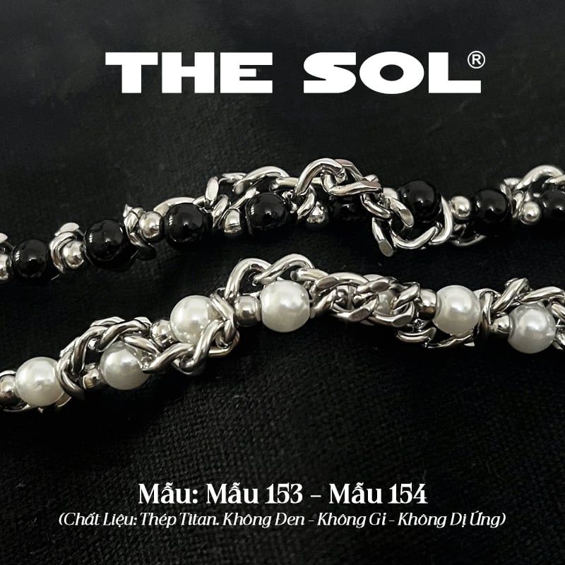 Lắc Tay Titan Unisex Pearl Chain - Mẫu 153 