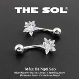  Khuyên Rốn Titan Unisex Đính Đá Nhiều Hình 