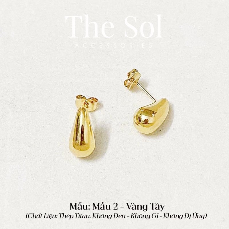  Bông Tai Titan Metal Drop 