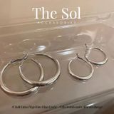  Bông Tai Hàn Quốc Heavy Hoops 