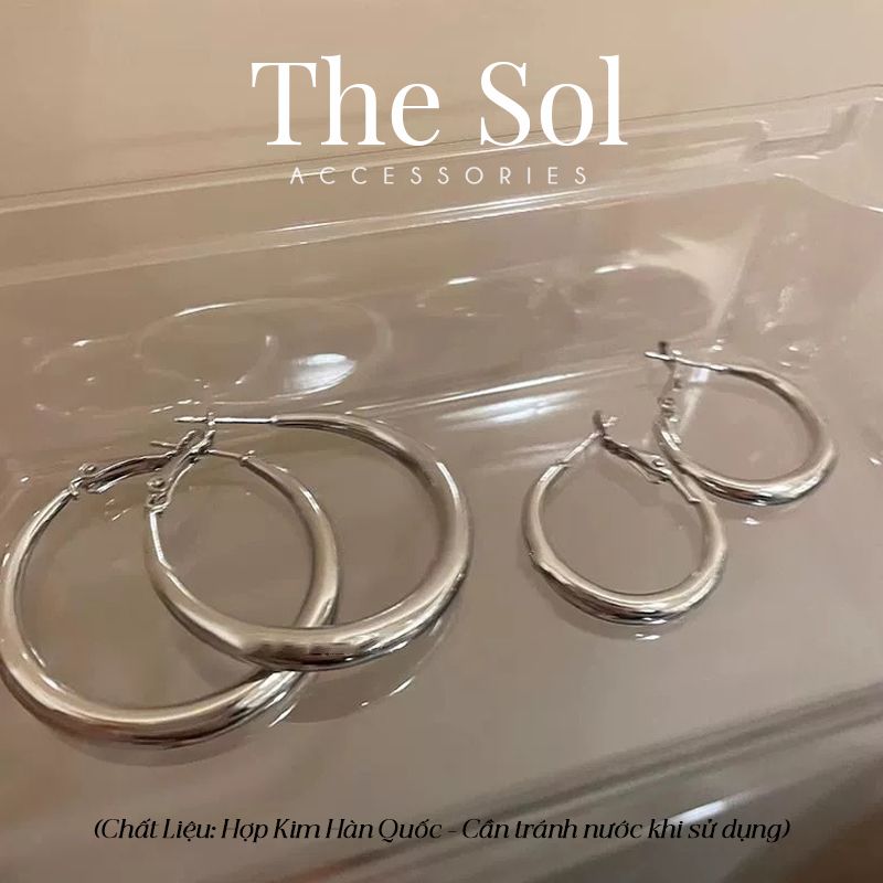  Bông Tai Hàn Quốc Heavy Hoops 