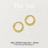  Bông Tai Titan Tròn Hoops Dia Pattern - Mẫu 10 