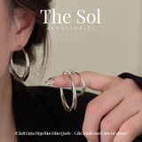  Bông Tai Hàn Quốc Heavy Hoops 