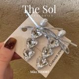  Kẹp Tóc Hàn Quốc Triple Dia Hearts - 1 Chiếc 