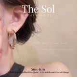  Bông Tai Hàn Quốc Heavy Hoops 