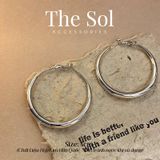  Bông Tai Hàn Quốc Heavy Hoops 